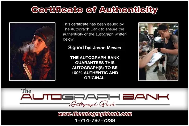 Jason Mewes — Jason Mewes signed celebrity 8x10 photo W/Certificate (C12), изображение 2