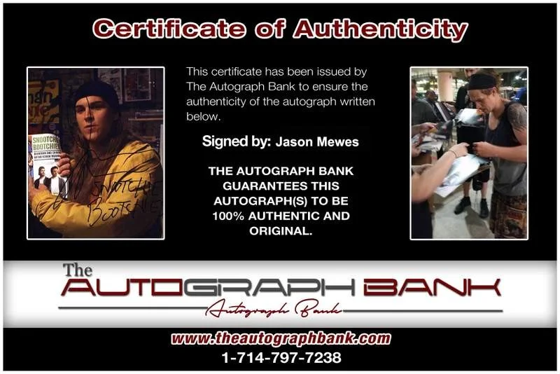 Jason Mewes — Jason Mewes signed celebrity 8x10 photo W/Certificate (C13), image 2