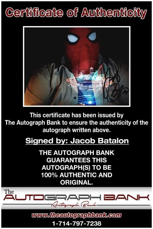 Jacob Batalon — Jacob Batalon authentic signed celebrity 8x10 W/Certificate Autographed (A0001), image 2