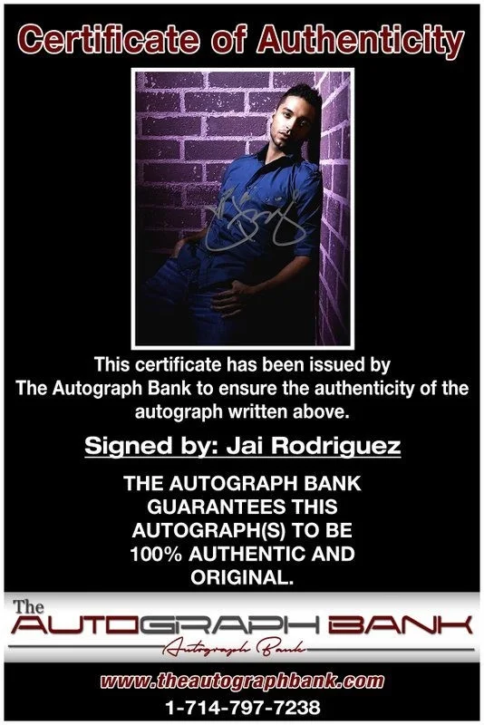 Jai Rodriguez — Jai Rodriguez authentic signed celebrity 8x10 photo W/Cert Autographed D4, image 2