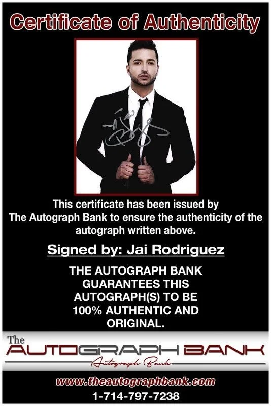 Jai Rodriguez — Jai Rodriguez authentic signed celebrity 8x10 photo W/Cert Autographed D3, изображение 2
