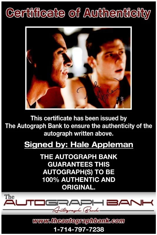 Hale Appleman — Hale Appleman authentic signed celebrity 8x10 photo W/Cert Autographed 125b1, image 2