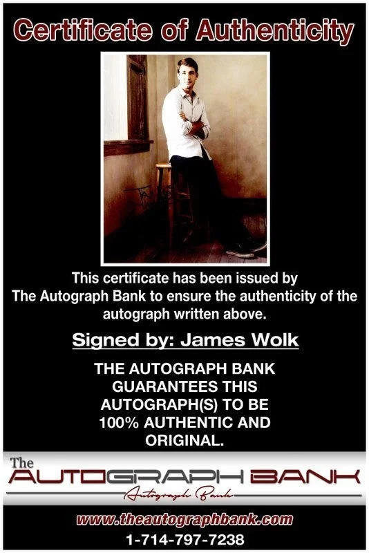 James Wolk — James Wolk authentic signed celebrity 8x10 photo W/Cert Autographed C1, изображение 2