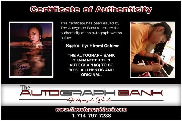 Hiromi Oshima — Hiromi Oshima authentic signed Playboy Model W/Certificate A14, image 2