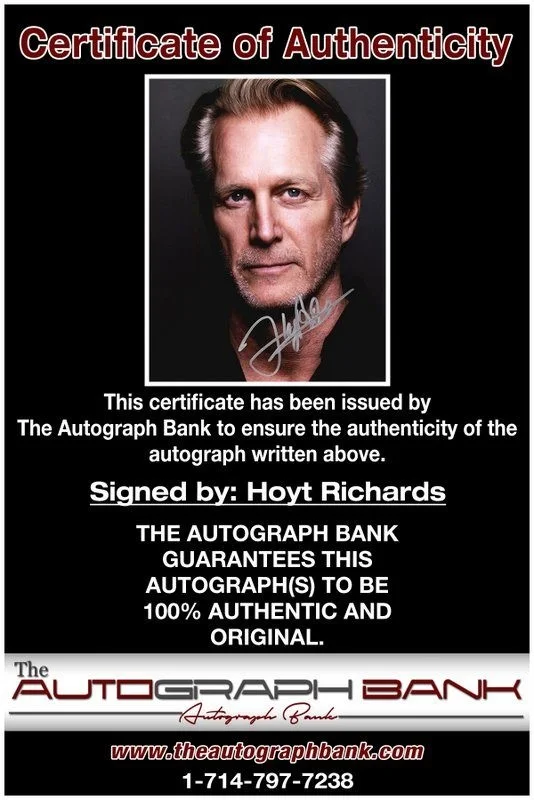 Hoyt Richards — Hoyt Richards authentic signed celebrity 8x10 photo W/Cert Autographed D3, изображение 2