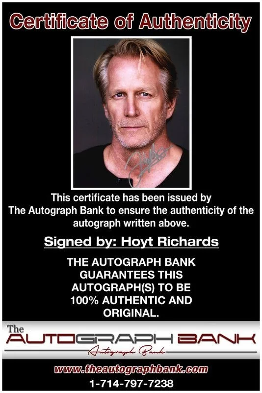 Hoyt Richards — Hoyt Richards authentic signed celebrity 8x10 photo W/Cert Autographed D2, изображение 2