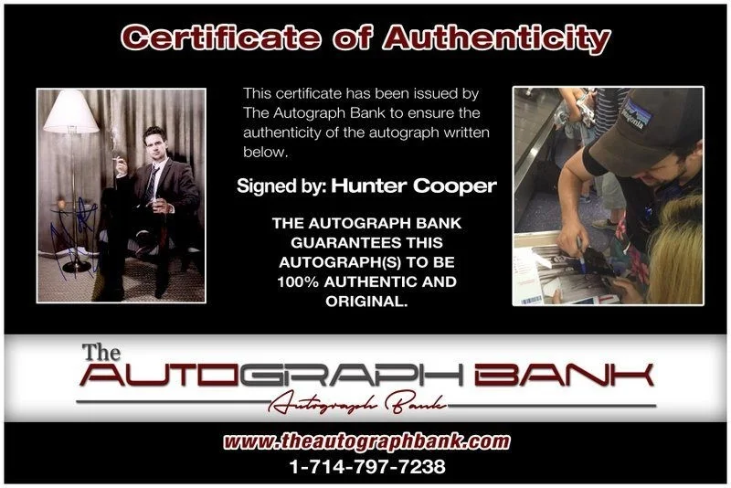 Hunter Cope — Hunter Cope authentic signed celebrity 8x10 photo W/Cert Autographed C1, image 2