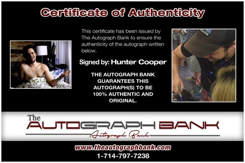 Hunter Cope — Hunter Cope authentic signed celebrity 8x10 photo W/Cert Autographed C3, image 2