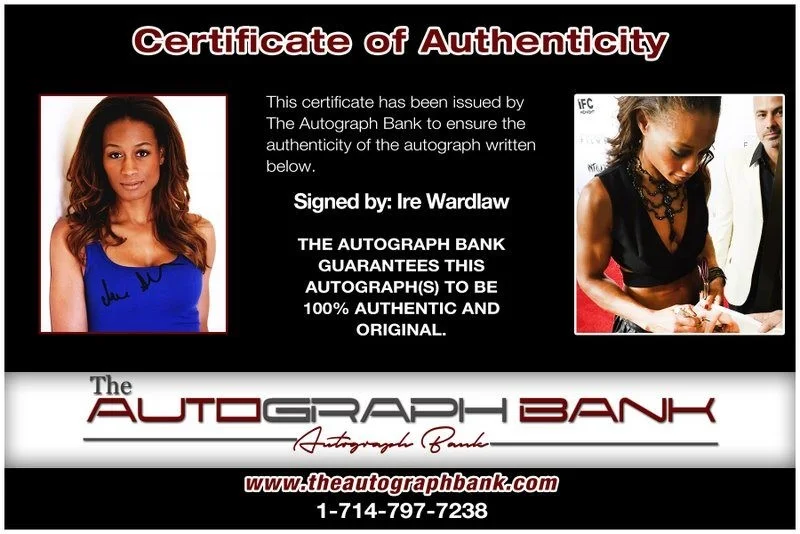 Ire Wardlaw — Ire Wardlaw authentic signed celebrity 8x10 photo W/Cert Autographed D8, изображение 2