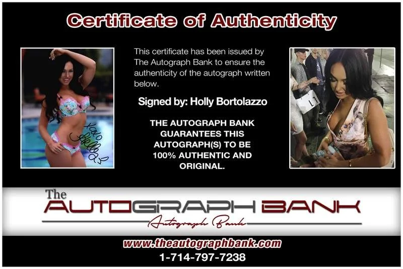 Holly Bortolazzo — Holly Bortolazzo authentic signed model 8x10 photo W/Cert Autographed A0009, image 2