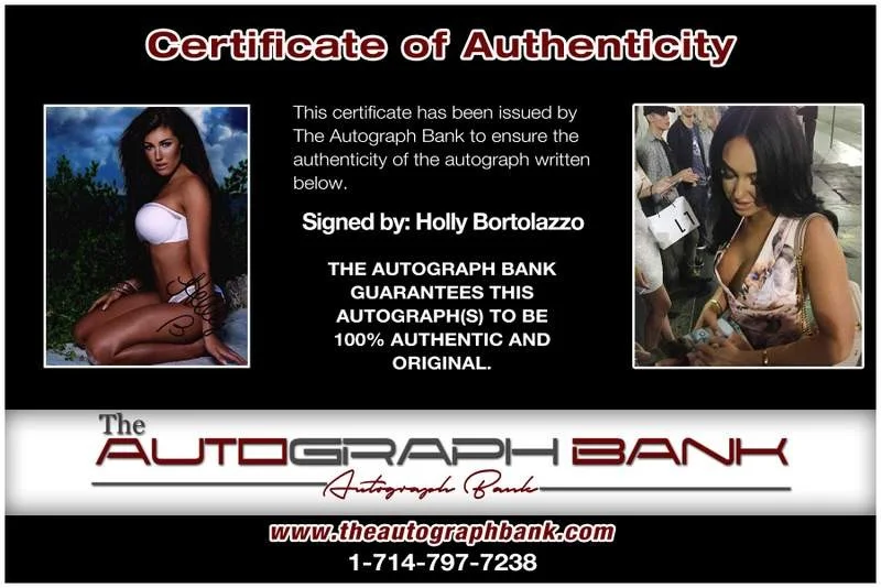 Holly Bortolazzo — Holly Bortolazzo authentic signed model 8x10 photo W/Cert Autographed A0006, изображение 2