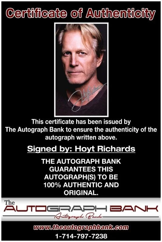 Hoyt Richards — Hoyt Richards authentic signed celebrity 8x10 photo W/Cert Autographed D4, изображение 2