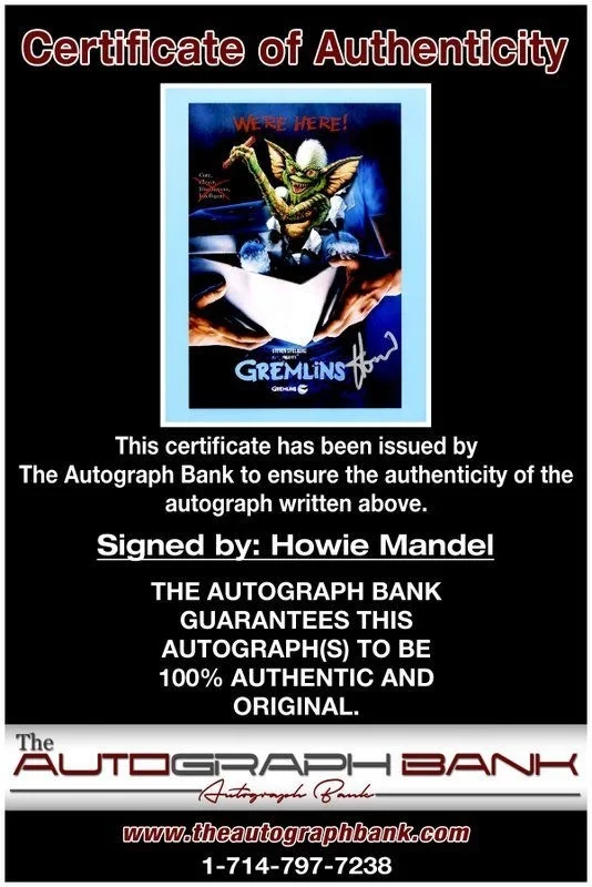 Howie Mandel — Howie Mandel authentic signed celebrity 8x10 photo W/Cert Autographed C2, изображение 2