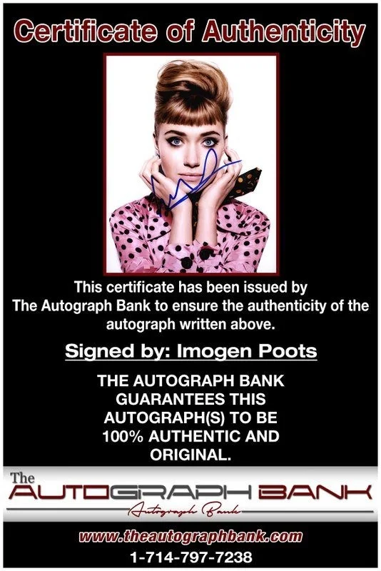 Imogen Poots — Imogen Poots authentic signed celebrity 8x10 photo W/Cert Autographed D1, image 2