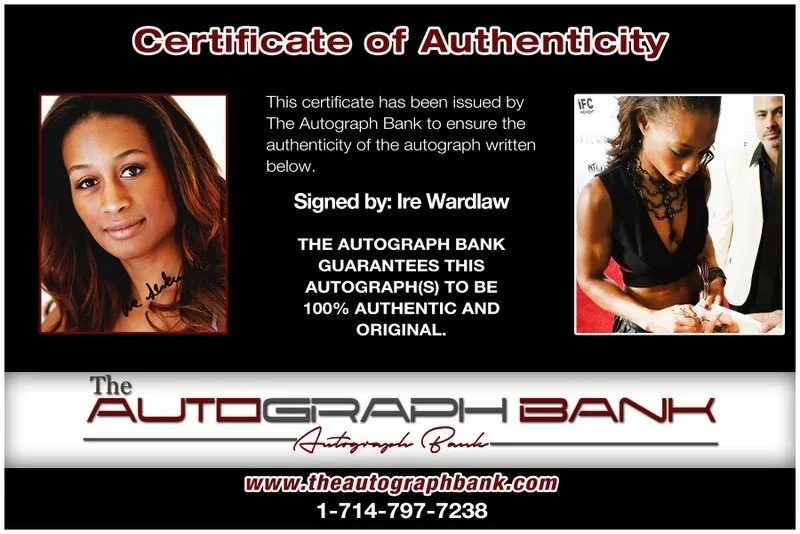 Ire Wardlaw — Ire Wardlaw authentic signed celebrity 8x10 photo W/Cert Autographed D5, изображение 2