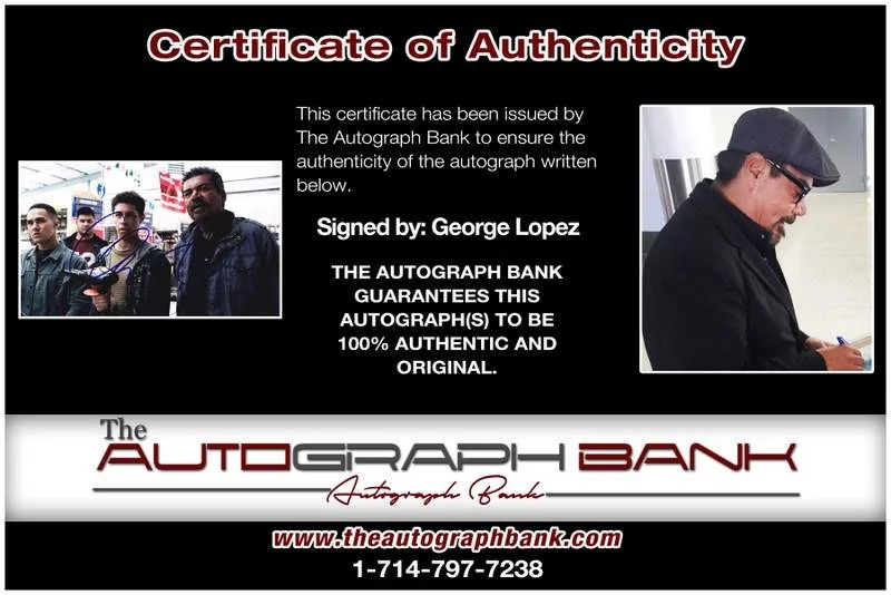 George Lopez — George Lopez authentic signed celebrity 8x10 photo W/Cert Autographed B0001, изображение 2
