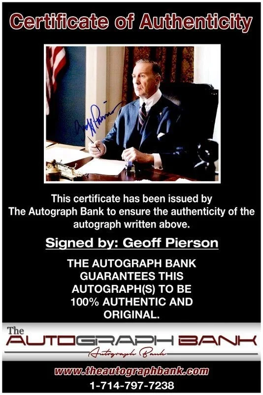 Geoff Pierson — Geoff Pierson authentic signed celebrity 8x10 photo W/Cert Autographed C4, изображение 2