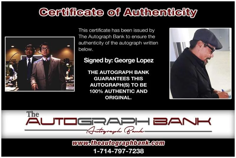 George Lopez — George Lopez authentic signed celebrity 8x10 photo W/Cert Autographed B0003, изображение 2
