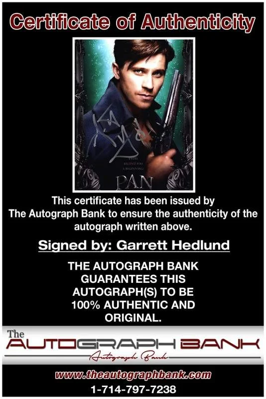 Garrett Hedlund — Garrett Hedlund authentic signed celebrity 8x10 photo W/Cert Autographed B0005, изображение 2