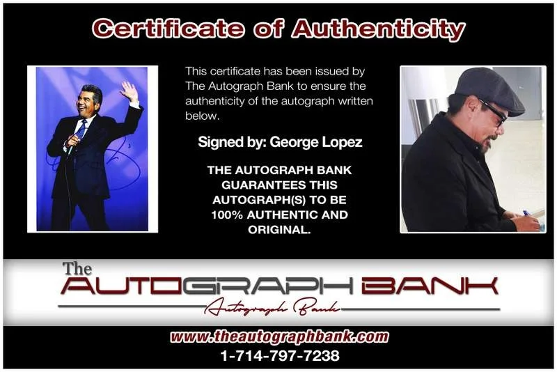 George Lopez — George Lopez authentic signed celebrity 8x10 photo W/Cert Autographed B0017, изображение 2