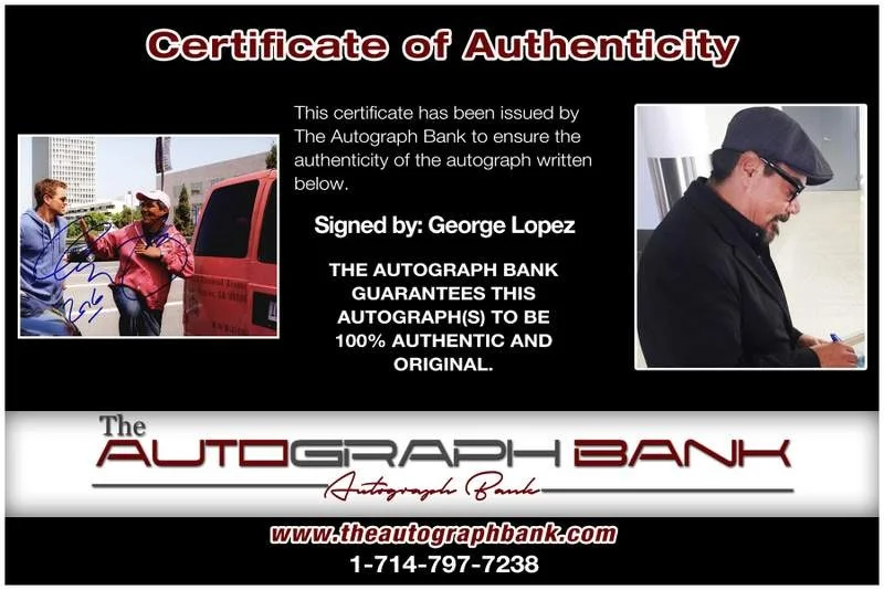 George Lopez — George Lopez authentic signed celebrity 8x10 photo W/Cert Autographed B0002, изображение 2
