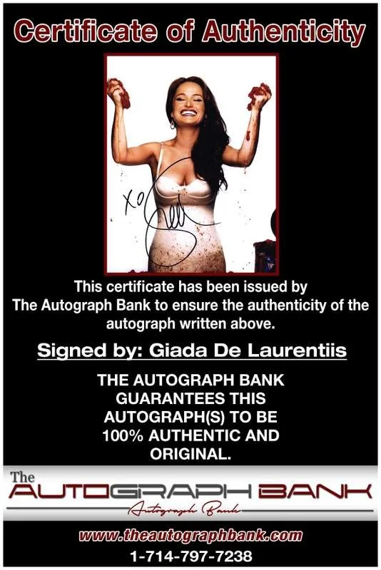 Giada De Laurentiis — Giada De Laurentiis authentic signed celebrity 8x10 W/Cert Autographed A0005, image 2