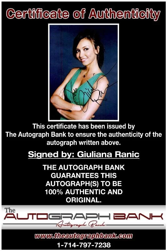 Giuliana Rancic — Giuliana Rancic authentic signed celebrity 8x10 photo W/Cert Autographed 125d1, изображение 2