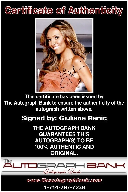 Giuliana Rancic — Giuliana Rancic authentic signed celebrity 8x10 photo W/Cert Autographed 125g1, image 2