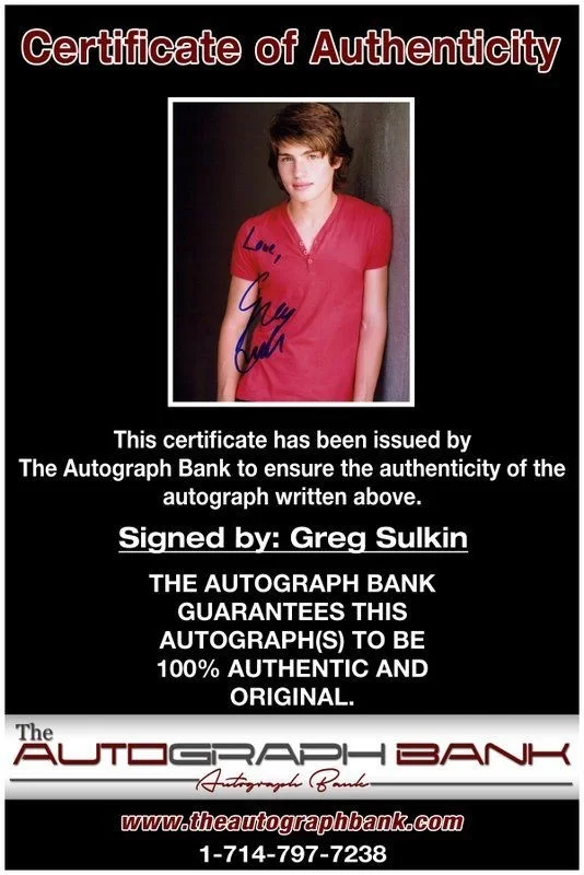Greg Sulkin — Greg Sulkin Gregg Sulkin authentic signed 8x10 photo |CERT Autographed C1, изображение 2