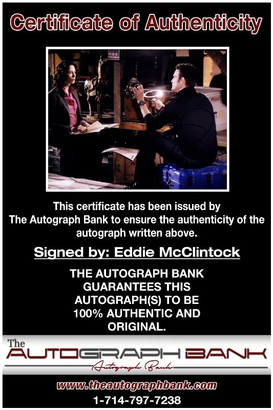 Eddie McClintock — Eddie McClintock authentic signed celebrity 8x10 photo |CERT Autographed 13256b3, изображение 2