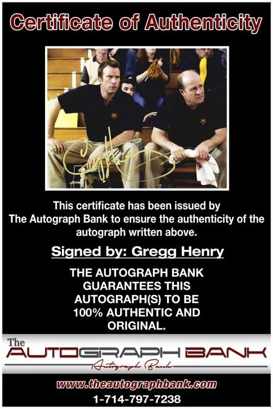 Gregg Henry — Gregg Henry authentic signed celebrity 8x10 photo W/Cert Autographed B0006, изображение 2