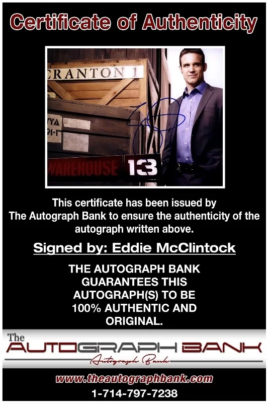 Eddie McClintock — Eddie McClintock authentic signed celebrity 8x10 photo |CERT Autographed 13256b4, изображение 2