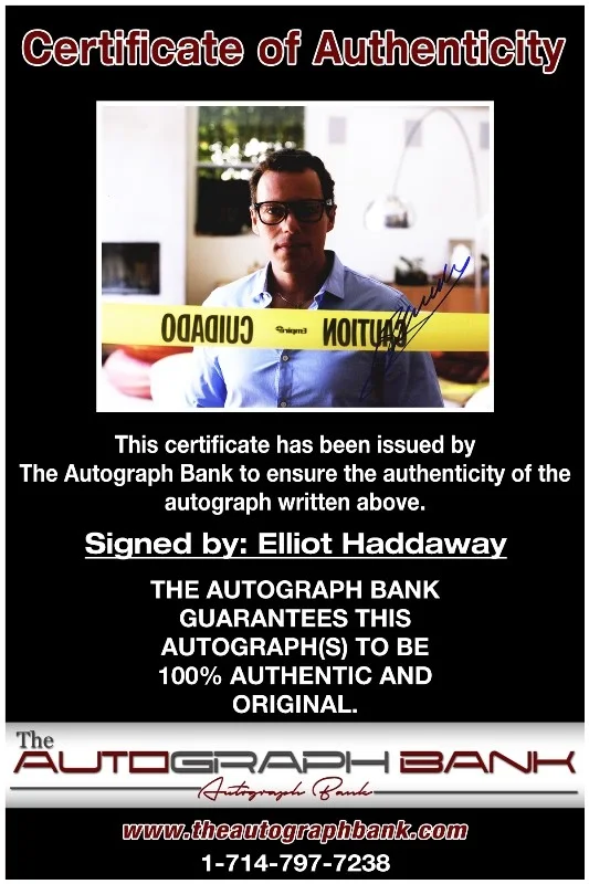 Elliot Haddaway — Elliot Haddaway authentic signed celebrity 8x10 photo W/Cert Autographed 51816h1, image 2