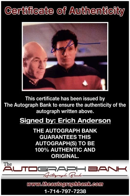 Erich Anderson — Erich Anderson authentic signed celebrity 8x10 photo W/Cert Autographed C4, image 2