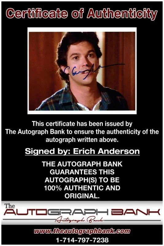 Erich Anderson — Erich Anderson authentic signed celebrity 8x10 photo W/Cert Autographed C1, image 2