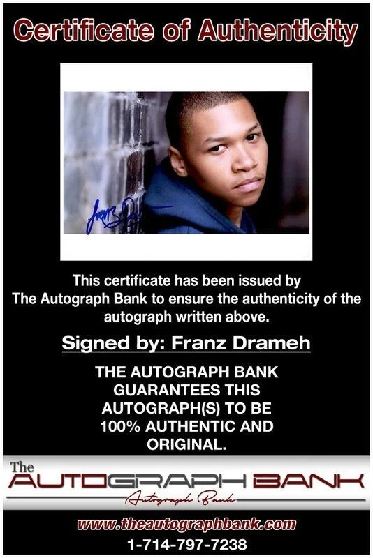Franz Drameh — Franz Drameh authentic signed celebrity 8x10 photo W/Cert Autographed C6, изображение 2