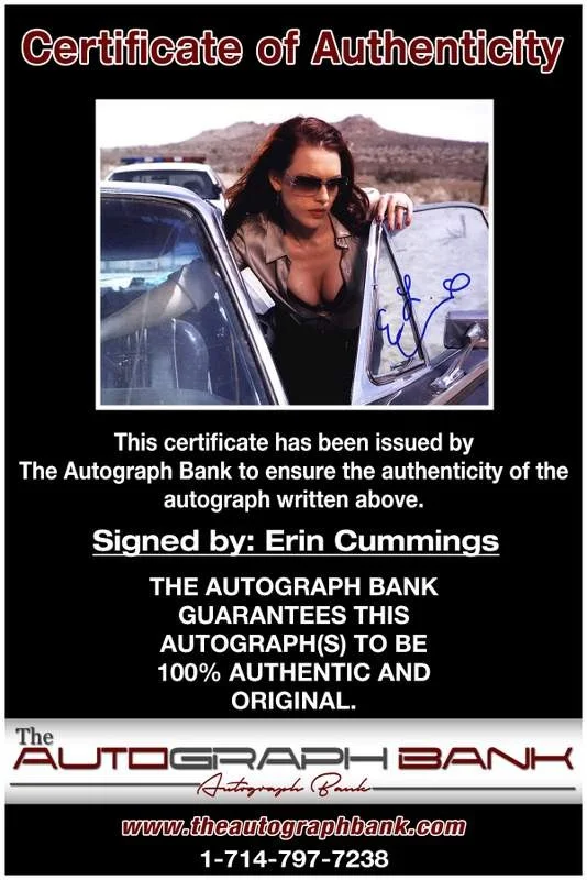 Erin Cummings — Erin Cummings authentic signed celebrity 8x10 W/Certificate Autographed (A0006), image 2