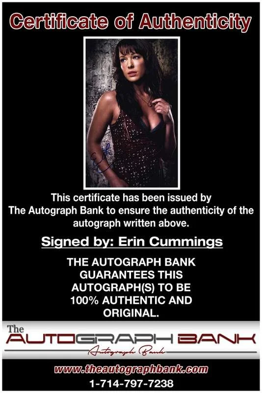 Erin Cummings — Erin Cummings authentic signed celebrity 8x10 W/Certificate Autographed (A0003), image 2