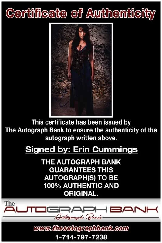 Erin Cummings — Erin Cummings authentic signed celebrity 8x10 W/Certificate Autographed (A0001), image 2