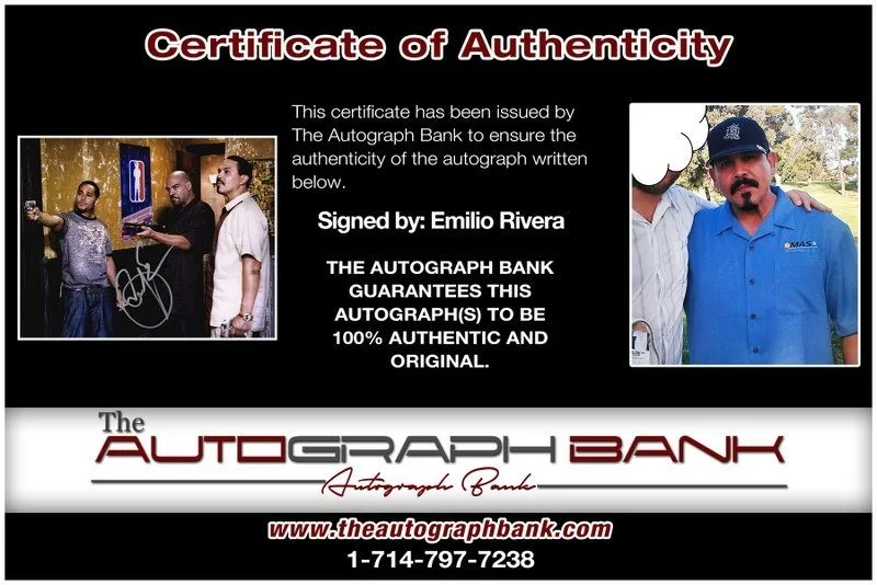 Emilio Rivera — Emilio Rivera authentic signed celebrity 8x10 photo W/Cert Autographed D5, image 2