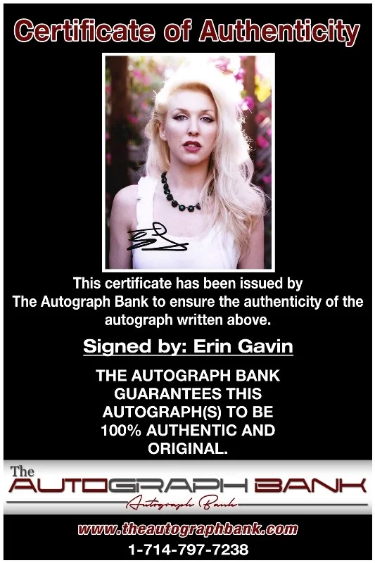 Erin Gavin — Erin Gavin authentic signed celebrity 8x10 photo W/Cert Autographed 51816c1, image 2