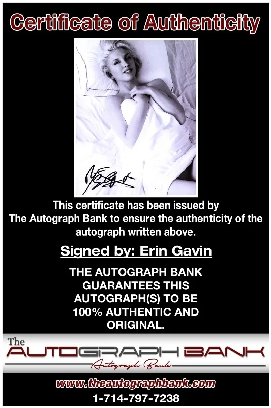 Erin Gavin — Erin Gavin authentic signed celebrity 8x10 photo W/Cert Autographed 51816f1, изображение 2