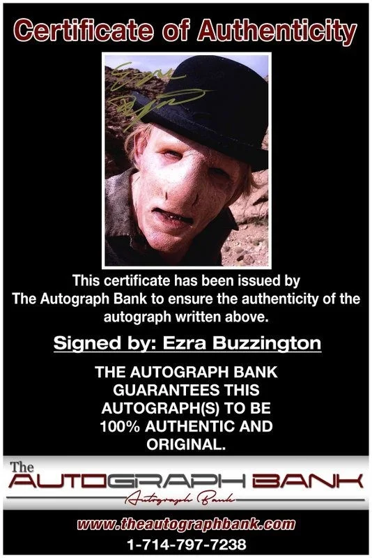 Ezra Buzzington — Ezra Buzzington authentic signed celebrity 8x10 photo W/Cert Autographed D8, image 2