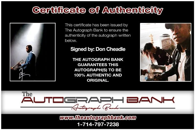 Don Cheadle — Don Cheadle authentic signed celebrity 8x10 photo W/Cert Autographed 2616b, изображение 2