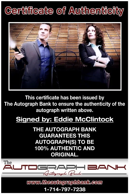 Eddie McClintock — Eddie McClintock authentic signed celebrity 8x10 photo |CERT Autographed 13256b5, изображение 2