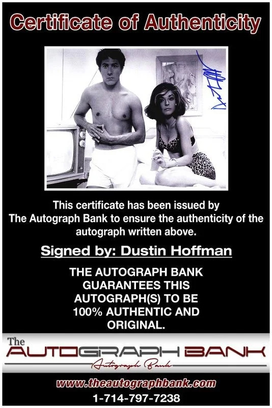 Dustin Hoffman — Dustin Hoffman authentic signed celebrity 8x10 photo W/Cert Autographed D7, image 2
