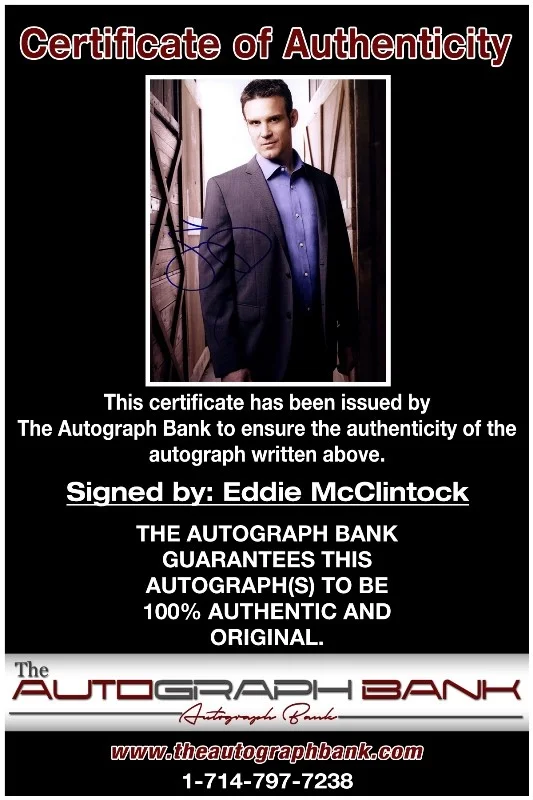 Eddie McClintock — Eddie McClintock authentic signed celebrity 8x10 photo |CERT Autographed 13256b8, изображение 2