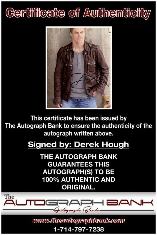 Derek Hough — Derek Hough authentic signed celebrity 8x10 photo W/Cert Autographed C1, image 2