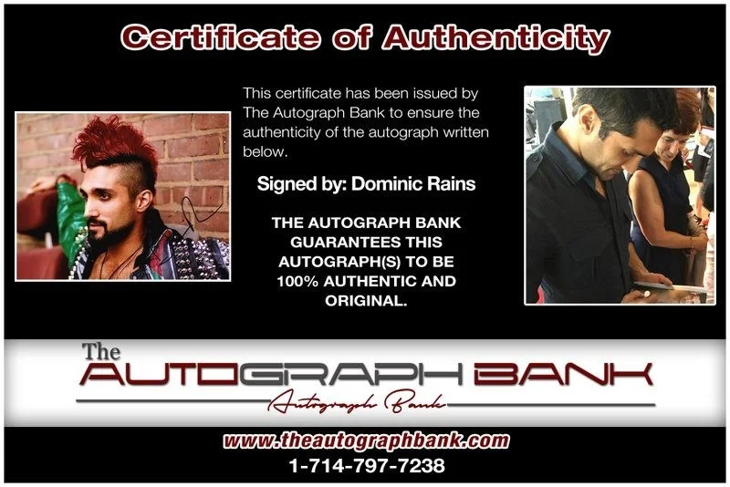 Dominic Rains — Dominic Rains authentic signed celebrity 8x10 photo W/Cert Autographed D6, изображение 2