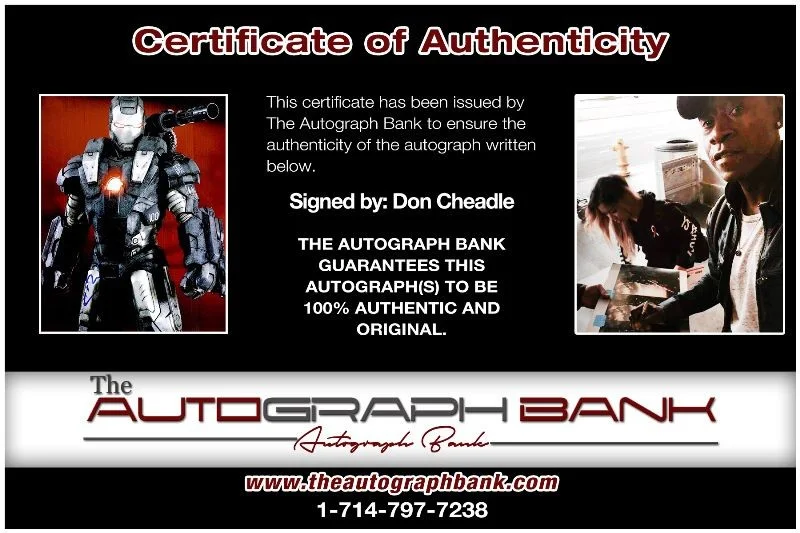 Don Cheadle — Don Cheadle authentic signed celebrity 8x10 photo W/Cert Autographed 2616f, изображение 2